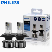 2X Philips Ultinon Essential G2 LED 6500K H4 9003 HB2 12/24V 20W P43t Car High Low Beam Original Bulbs White Light 11342UE2X2