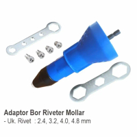 Alat Teknik MOLLAR ADAPTOR BOR TO RIVERTER / ADAPTOR BOR KE RIVET Viral