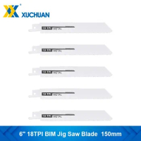 Saber Blades 6'' 18TPI BIM Jig Saw Blade for Cutting Metal Pipe Reciprocating Saw Blade Metalworking Tool