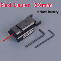 Hunting Compact Metal Mini Red Dot Laser Sight With 20mm Picatinny Rail for Pistol Hand Gun Glock 17 19