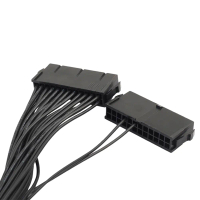 2pcs 30CM Dual PSU Power Supply 24 pin ATX Motherboard Adapter Cable
