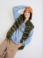 OBSTYLE OB嚴選 羊羔毛outdoor圖紋口袋背心《KL1496》