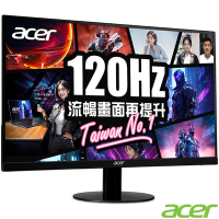 Acer 宏碁 SA240Y G0 24型電腦螢幕 ｜120hz 順暢畫面再提升