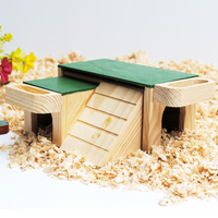 超大保暖倉鼠房子小木屋子雙層別墅豪華的睡窩躲避屋造景用品玩具