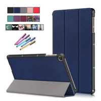 For Huawei Matepad T10s Case 10.1" Tri-Fold PU Leather Stand Tablet For Huawei Matepad T10 Case For Matepad T10 s Cover