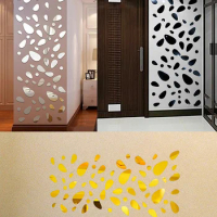 12pcs 3D Elliptical Mirror Acrylic Wall Sticker DIY Acrylic Wall Sticker For Living Room Art Home Festival Wedding Decor