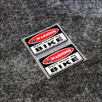 2xDon't Touch My Bike Alarm System Sticker Reflective Vinyl Warning Sticker Bike Decal Car Styling For Motorcycle Scooter