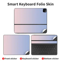 Film For 2020/2021/2022 Ipad Pro6/5/4/3/2 Smart Keyboard Folio Gradient Skin Sticker 11inch/12.9 inch Protective Cover Keyboard
