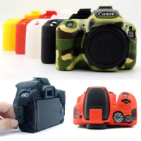 Soft Rubber Silicone Case For Canon EOS 200D Camera Case Protective Body Cover