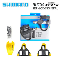 105 PD R7000 Road Bike Pedals Carbon Self-Locking Pedals With SH11 Cleats SPD-SL Racing Mountain Bike Part Pedals