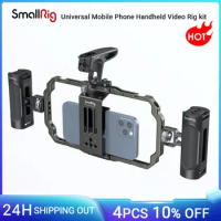 SmallRig Universal Mobile Phone Video Rig Kit for iPhone 15 Handheld Phone Cage Stable for Vlog Videography Live Streaming 3155B