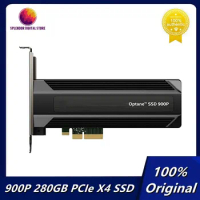 Original SSD 900P Serie 280GB PCIE SSD AIC PCIe X4 3D XPoint SSDPED1D280GASX AIC/HHHL 10DWPD/5.11PBW For INTEL Optane