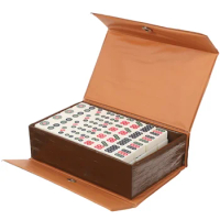 Mahjong Game Set Chinese Mahjong Mini Portable Tiles Sets Travel Tile Traditional Table Games Board Mini Mahjong For Party