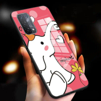 เคสป้องกันไฮบริดสำหรับ OPPO A74 5G A95 5G/A93 5G ลายช้าง กระจกนิรภัยแข็ง ฝาหลัง เคสกันกระแทก