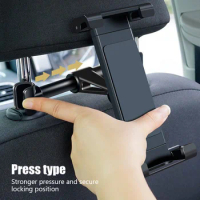 Adjustable Car Seat Rear Swivelling Tablet Bracket IPad Stand for iPad Pro Air Mini Samsung Xiaomi Tablet holder Accessories