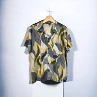 Monexo- Kemeja Surfing | Hem surfing Murah | kemeja distro pria lengan pendek kemeja pantai abstrak 