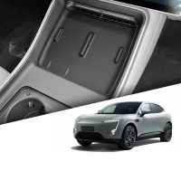 HHGT แผ่นชาร์จไร้สายควบคุมกลาง แผ่นเก็บของ แผ่นซิลิโคนกันลื่น สำหรับ Changan AVATR 11 2022-2024 อุปก