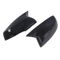 Car Glossy Black Ox Horn Rearview Side Glass Mirror Cover Trim Frame Side Mirror Caps for Toyota Corolla Cross 2021