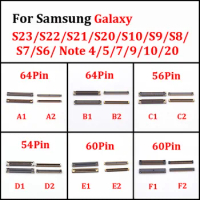 1Set 60 54 56 64 Pin For Samsung Galaxy S22 Ultra PLus S21 S20 S10 S9 S8 S23 Note 9 10 20 USB Charging FPC Connector LCD Screen