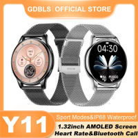 Smart Watch Y11 AMOLED Screen Women's 1.43 Inch Bluetooth Call Health Monitor Sports Fitness