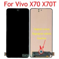 Amoled / OLED Black 6.56 Inch For Vivo X70 X70T V2133A V2104 LCD Display Touch Screen Digitizer Assembly Replacement