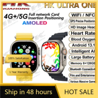 2024 HK One AMOLED 4G Smartwatch With Camera Wifi 3GB Ram 32GB ROM Download APP Game Android Smart Watch Support SIM Card