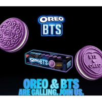 韓國 Oreo x BTS 黑糖煎餅味紫色夾心餅 100g, Exp 2027.03
