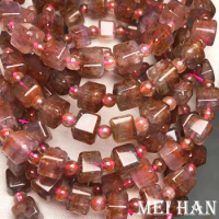 Miehan Top Natural Genuine Rare Auralite 23 Quartz Square Beads Bracelet For Jewelry Making