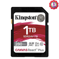KINGSTON 1T 1TB SD SDXC Canvas React Plus V60 280MB/s SDR2V6/1TB UHSII金士頓 記憶卡【序號MOM100 現折$100】