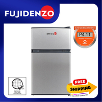 Fujidenzo 3.5 cu.. ft. Two Door Personal Refrigerator RDD-35 T (Titanium)