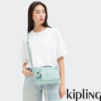 Kipling 溫柔鼠尾草綠多袋收納側背包-WES