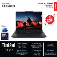 LENOVO THINKPAD L14 G5 5YID [INTEL ULTRA 7-155U/ 16GB /1TB/ 14" WUXGA IPS/ WIN11PRO] Black
