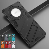For Honor X9A Case Honor X9A X9B 5G Cover Cases Armor PC Stand Holder Shockproof TPU Protective Phone Back Cover For Honor X9A