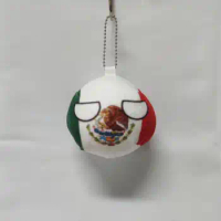 9cm/20cm Cartoon Mexico Polandball Plush Doll Countryball Short Stuffed Mini Doll Pendant Toy Gift