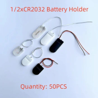 50PCS 1/2*CR2032 Button Battery Socket Holder Case High quality DIY 3V CR 2032 Coin Cell Battery Storage Box With ON-OFF Switch