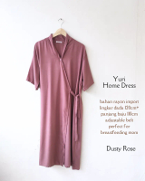 YURI PENDEK HomeDress Kimono Daster Premium Busui dan Lahiran Hospital Friendly Rayon Jumbo Nyaman B