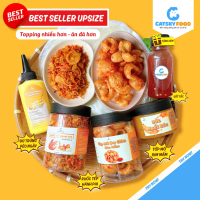 [Chỉ hôm nay] Bánh tráng phơi sương CATSKY FOOD combo bánh tráng sốt muối béo đồ ăn vặt - COMBO BEST