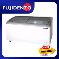Fujidenzo 18 cu. ft. Dual Function, Supermarket Size, Curved Glass Chest Freezer/Chiller FSP-18ADF3