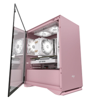 機箱 側透遊戲水冷式電腦粉色機箱
