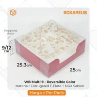 Box Mika Kue Imlek CNY Hampers Bolu Lapis Legit Puding | WB Multi 9 CNY Box Only
