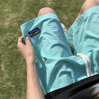 (COD) Men's Summer Ice Silk Shorts, Quick-Dry Loose-Fit Pants, Casual Sports Shorts, Beach Shorts fo