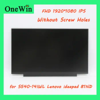 for S540-14IWL Lenovo ideapad S540-14 81ND Laptop Screen Without Touch Not Screw Holes 1920*1080 eDP 30pin IPS Compatible Matrix