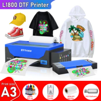 impresora dtf l1800 dtf printer A3 dtf transfer printer direct to film printer for clothes jeans fabric t shirtprinting machine