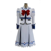 Magical Girl Lyrical Nanoha Strikers Nanoha Takamachi Cosplay Costume Uniform Outfit top+Coat+Skirt Custom-made