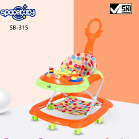 ( ALFATH BABY’SMART # FREE KARDUS BUBLE WRAP) Baby Walker apollo alat belajar jalan bayi SPACEBABY S
