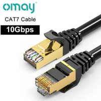Ethernet Cable RJ45 Cat7 Lan UTP Network for Cat6 Compatible Patch Cord for Modem Router 1/2/5/8/10m OMAY
