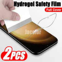 2PCS Hydrogel Protective Film For Samsung Galaxy S23 S23+ S22 Ultra S21 Fe S21 Plus Screen Gel Protector S23Ultra S 23 Not Glass
