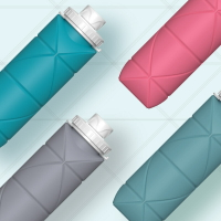 ✿維美✿ 環保矽膠折疊水壺(4色可選) 可折疊水壺 不佔空間 方便攜帶