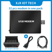 XJX New 32 ports modem 4G GSM LTE EC25-AF sms working for US 4g network