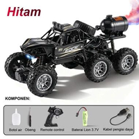 LC - GPT Mobil RC Offroad 4WD 6 Roda 2.4GHz Mobil Remote Control Alloy Semprot Air Lampu LED Ban Ant